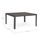 Mesa extensible hasta 149 cm en aluminio pintado en polvo - Need viadurini