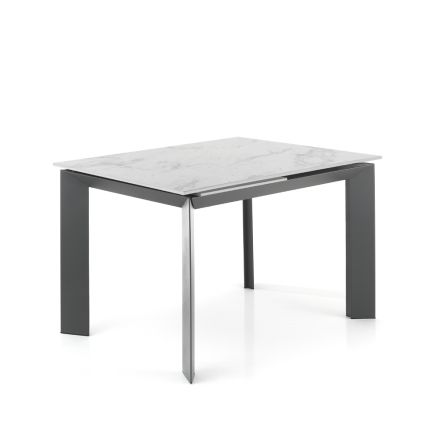 Mesa extensible hasta 170 cm en acero y cerámica - Sphinx viadurini