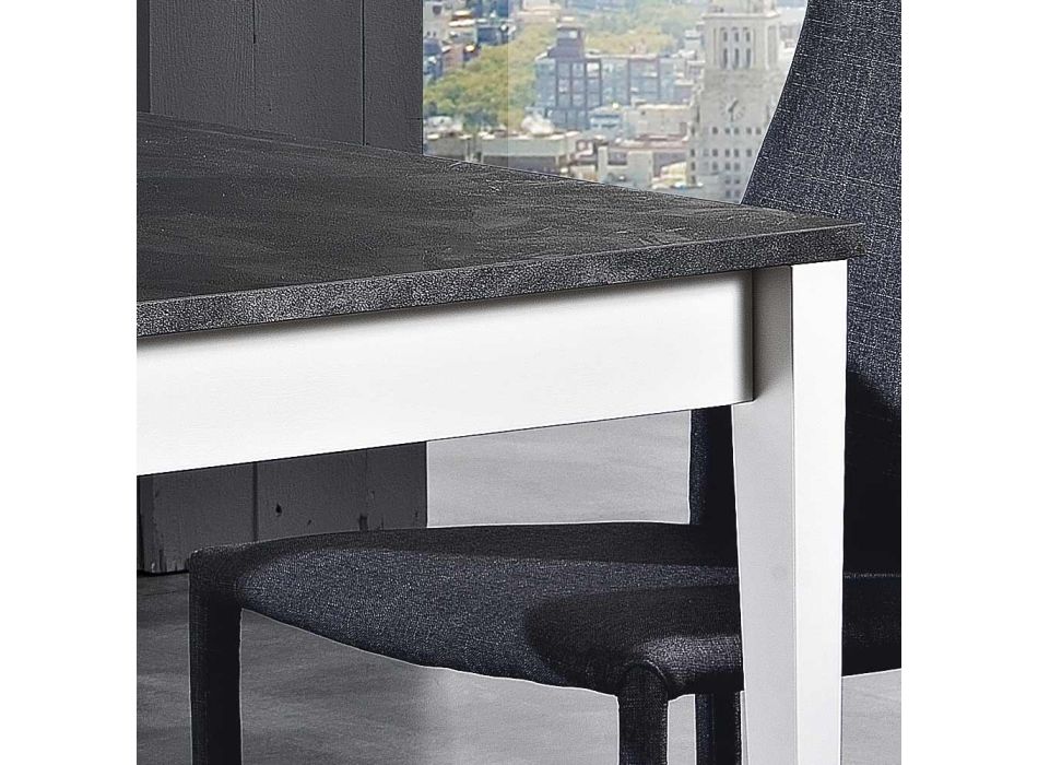 Mesa extensible hasta 180 cm en Haya y Melamina Made in Italy - Otiello viadurini