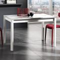 Mesa extensible hasta 180 cm en Haya y Melamina Made in Italy - Otiello