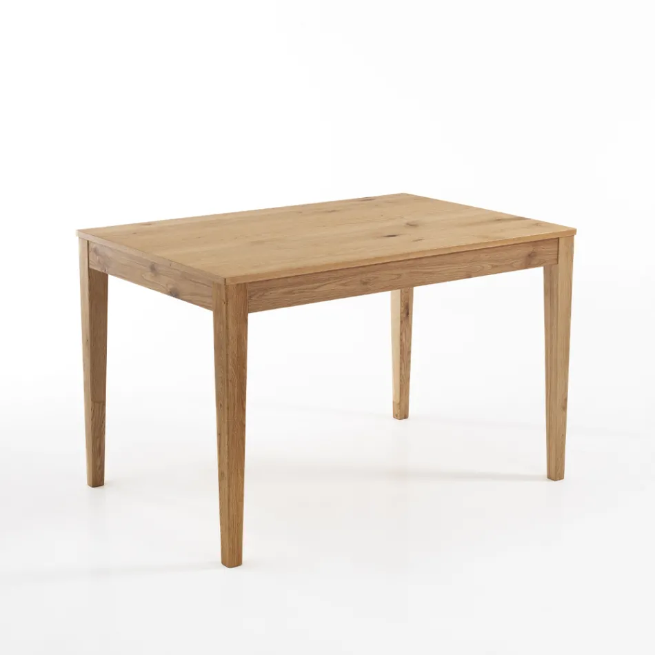 Mesa extensible hasta 180 cm en madera maciza de abedul - talio viadurini