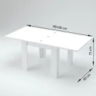 Mesa extensible de madera sostenible hasta 180 cm - Perro viadurini