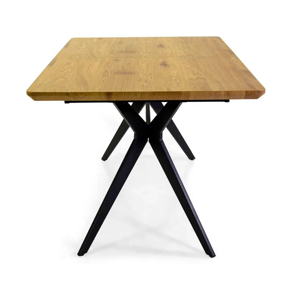 Mesa extensible 180 cm en MDF Efecto Madera con veta gofrada - Espuma viadurini