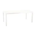 Mesa extensible 180 cm o 220 cm con tablero de cristal templado - Cartellina viadurini