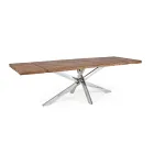 Mesa Extensible hasta 2,6 m en Madera Hecha a Mano Homemotion - Plutarco viadurini
