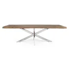 Mesa Extensible hasta 2,6 m en Madera Hecha a Mano Homemotion - Plutarco viadurini