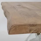 Mesa Extensible hasta 2,6 m en Madera Hecha a Mano Homemotion - Plutarco viadurini