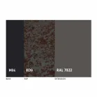 Mesa de comedor extensible hasta 2,8 m con patas de cerámica y metal - Paoluccio viadurini