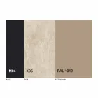 Mesa de comedor extensible hasta 2,8 m con patas de cerámica y metal - Paoluccio viadurini