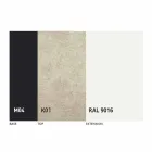 Mesa de comedor extensible hasta 2,8 m con patas de cerámica y metal - Paoluccio viadurini