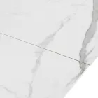 Mesa extensible hasta 200 cm en cerámica y acero - Belone viadurini