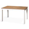 Mesa extensible hasta 210 cm en melamina y madera maciza Made in Italy - Gustavo
