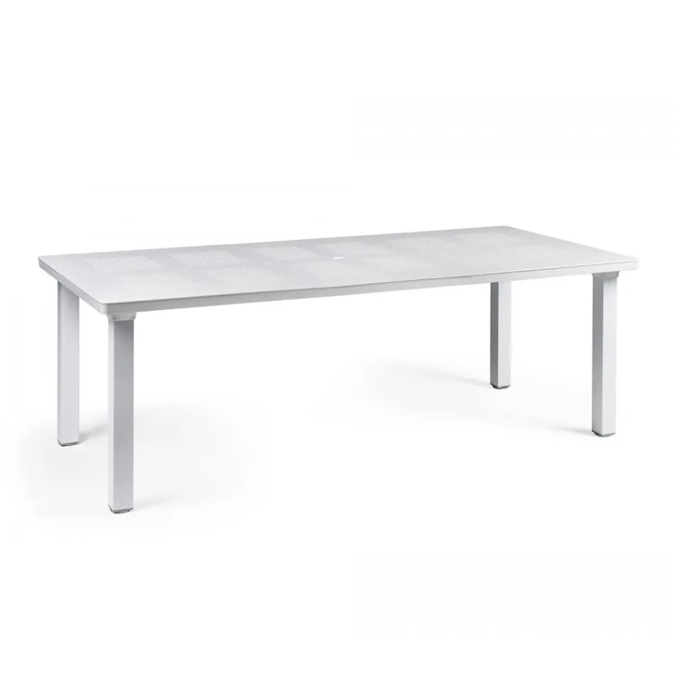Mesa extensible hasta 220 cm en Polipropileno y Aluminio - Pillow viadurini