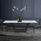 Mesa Extensible hasta 240 cm en Acero Gris - Bonito viadurini