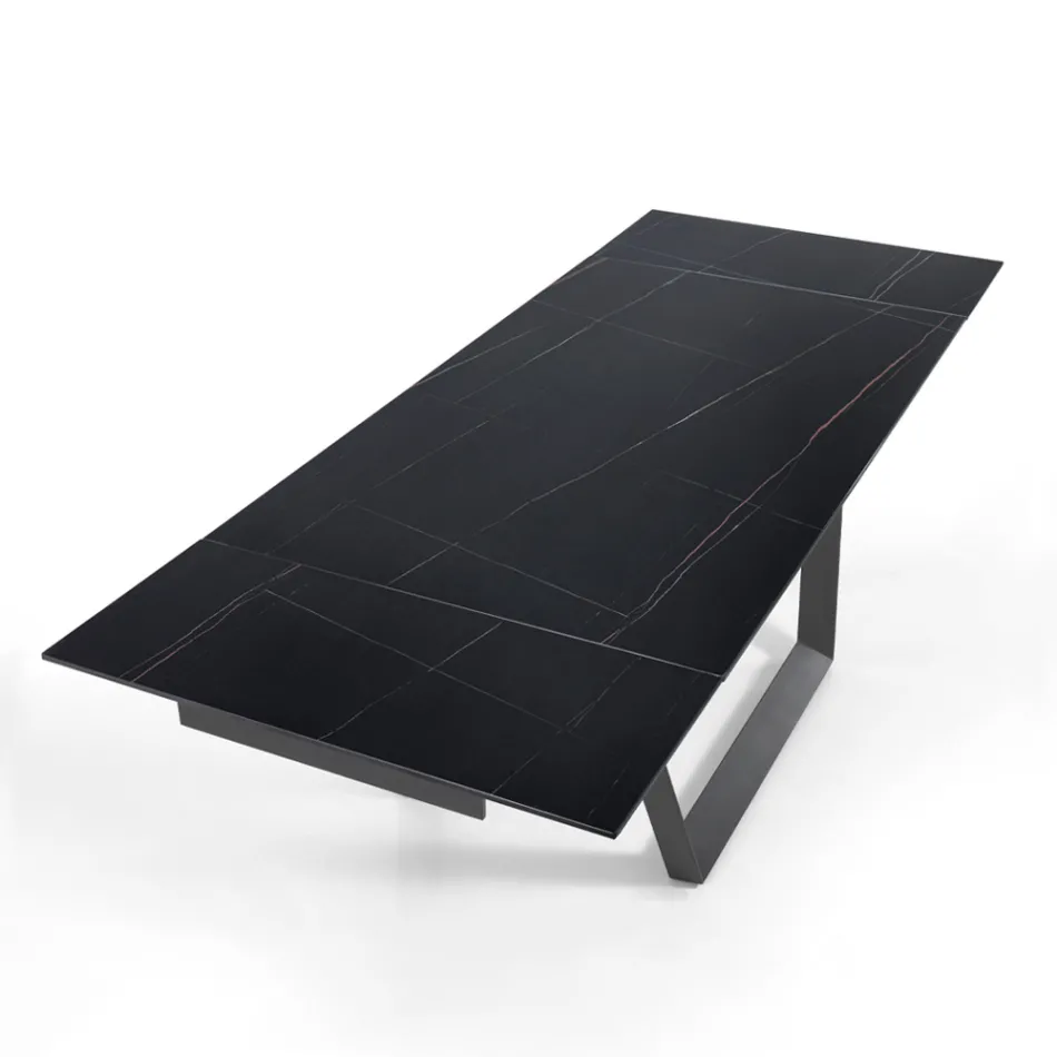 Mesa Extensible hasta 240 cm en Acero Gris - Bonito viadurini