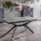 Mesa extensible hasta 240 cm en cerámica y metal - Bouquet viadurini