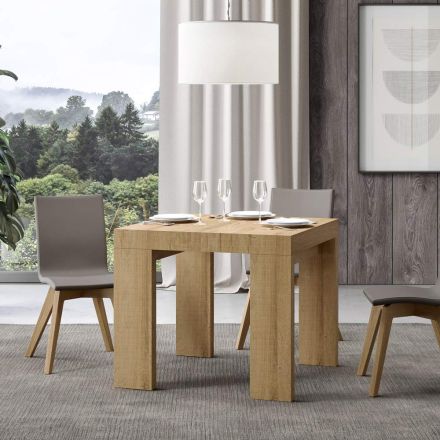 Mesa extensible hasta 246 cm en micropartículas de madera Made in Italy - Árbol viadurini
