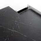 Mesa extensible hasta 270 cm con tapa de HPL y base de aluminio - Villongo viadurini