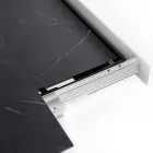 Mesa extensible hasta 270 cm con tapa de HPL y base de aluminio - Villongo viadurini