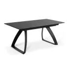 Mesa extensible hasta 270 cm con tapa de HPL y base de aluminio - Villongo viadurini