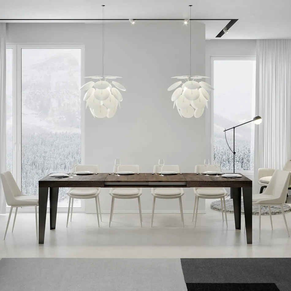 Mesa extensible hasta 284 cm en diferentes medidas y acabados Made in Italy - Playa viadurini