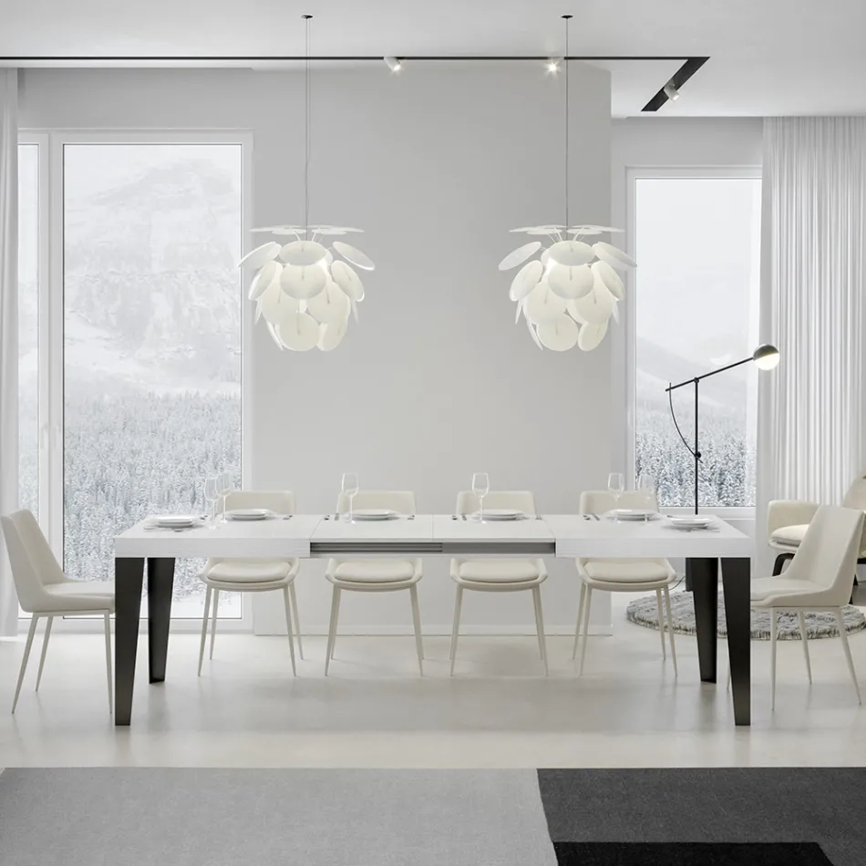 Mesa extensible hasta 284 cm en diferentes medidas y acabados Made in Italy - Playa viadurini