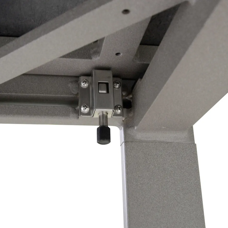 Mesa extensible 300 cm en aluminio con inserto HPL - Righello viadurini