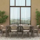 Mesa extensible 300 cm en aluminio con inserto HPL - Righello viadurini