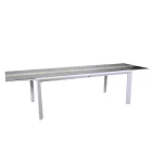 Mesa extensible 300 cm en aluminio con inserto HPL - Righello viadurini