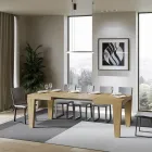 Mesa extensible hasta 440 cm Disponible en diferentes acabados - Montaña viadurini