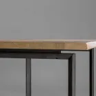 Mesa extensible con tapa y borde descortezado Made in Italy - Aravis viadurini