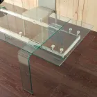 Mesa extensible con vidrio templado Señor viadurini