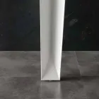 Mesa con tapa de vidrio templado Baltimore moderna viadurini