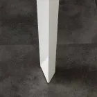 Mesa con tapa de vidrio templado Baltimore moderna viadurini