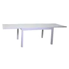 Mesa de jardín extensible totalmente de aluminio - Hoja viadurini