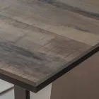 Mesa de comedor extensible en madera y metal hasta 280 cm - Gallotto viadurini