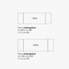 Mesa de salón extensible en metal y vitrocerámica Made in Italy - Meluso viadurini