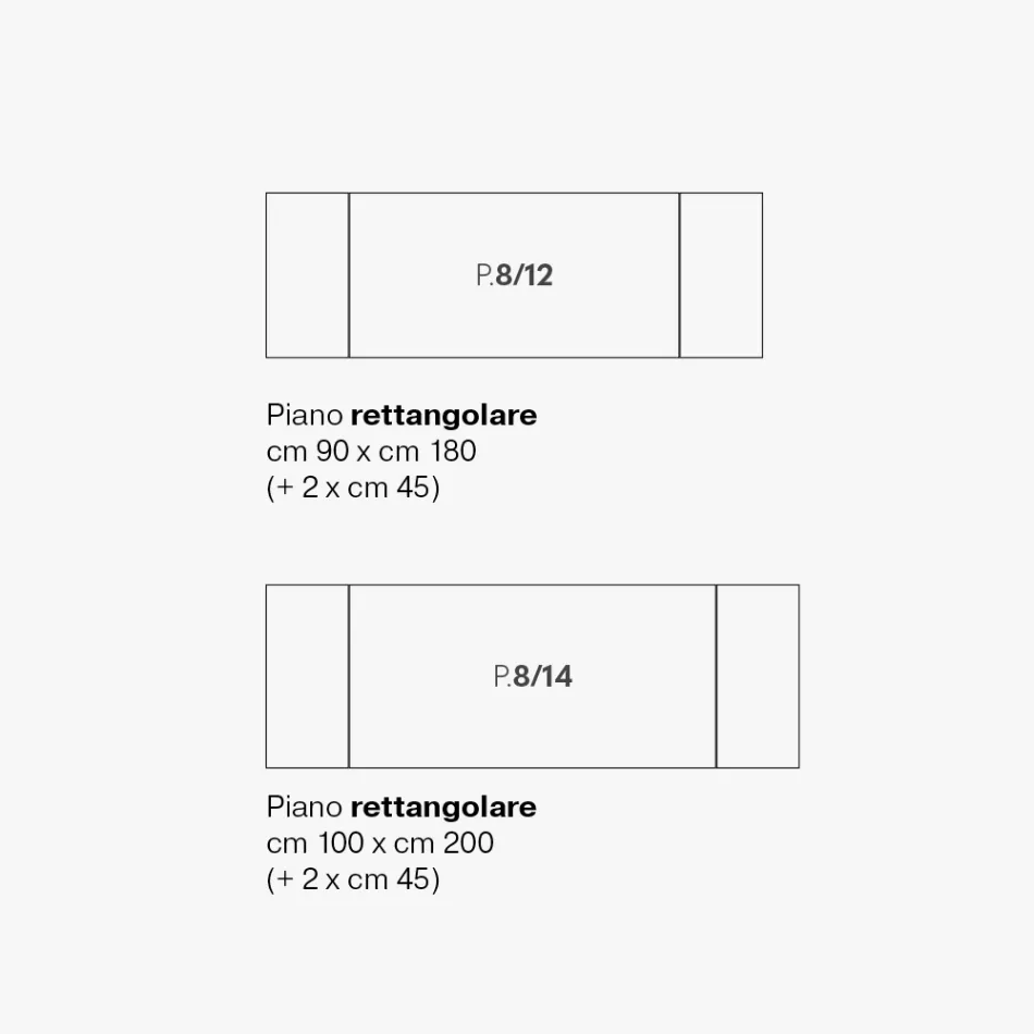Mesa de salón extensible en metal y vitrocerámica Made in Italy - Meluso viadurini