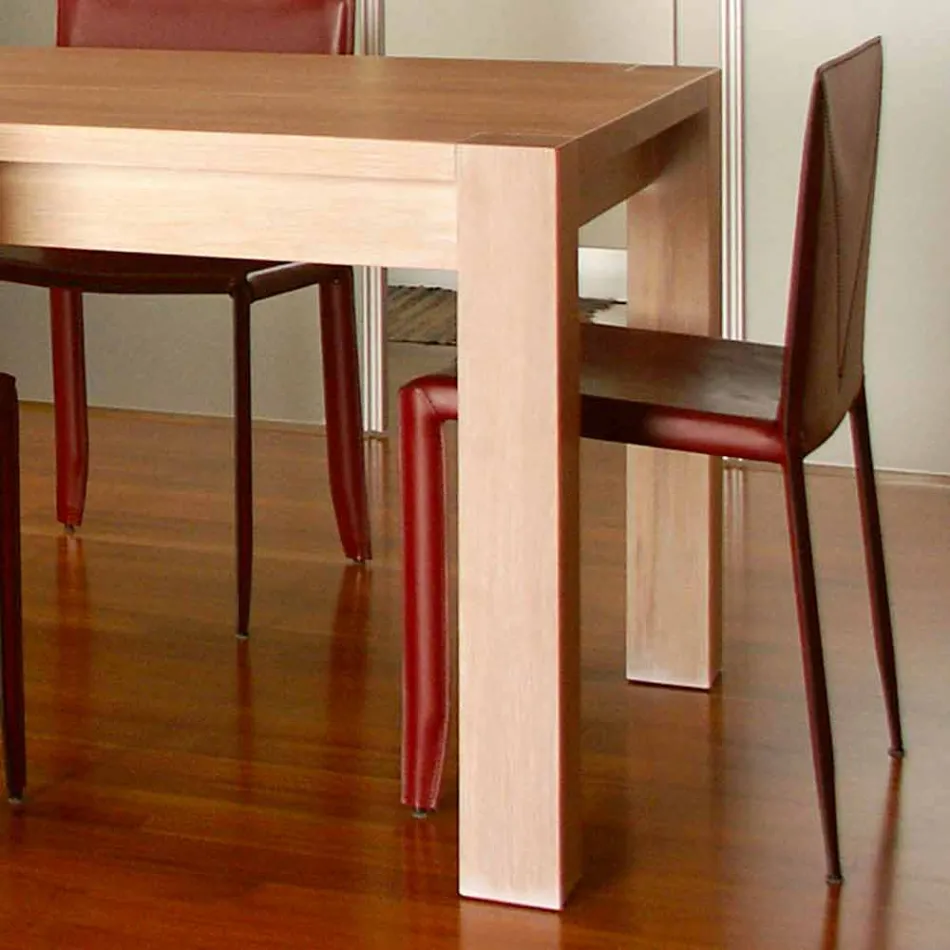 Mesa de diseño extensible en madera de roble, L160 / 260xP90cm, Jacob viadurini