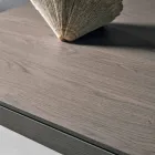 Mesa de diseño extensible en madera de roble fabricada en Italia Zerba viadurini