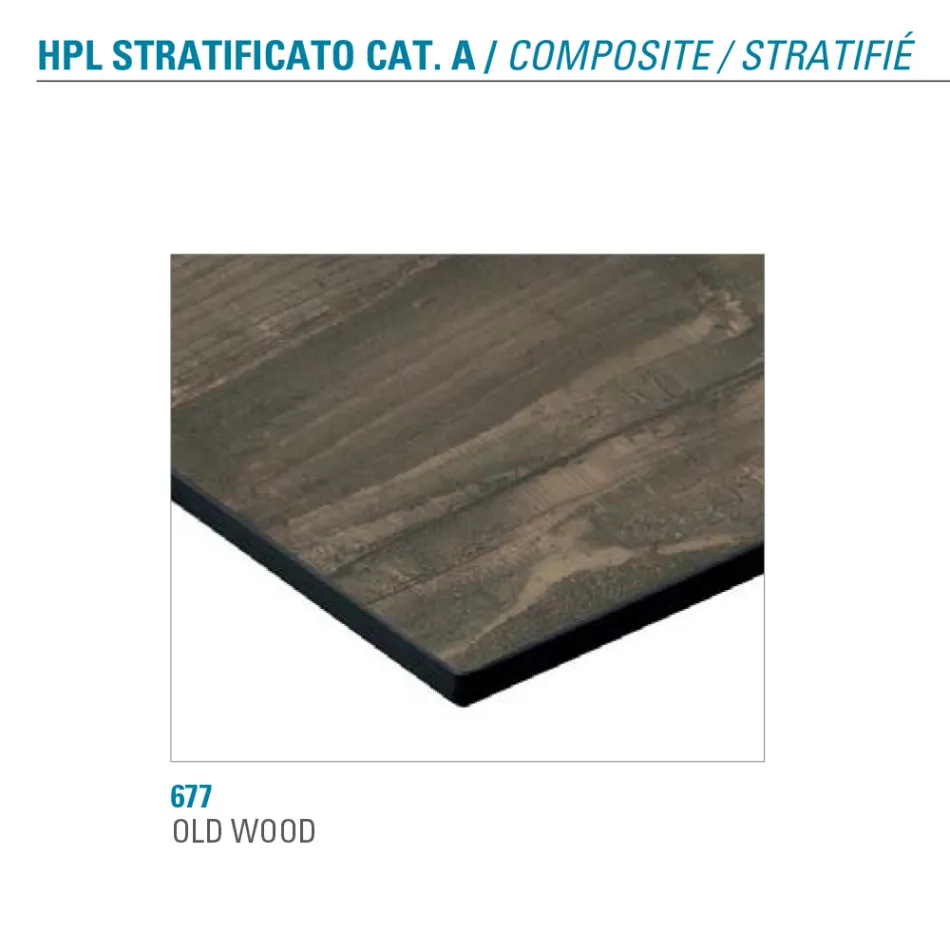 Mesa Extensible Hasta 180 cm Redonda Hpl Laminado Made in Italy - Bastiano viadurini