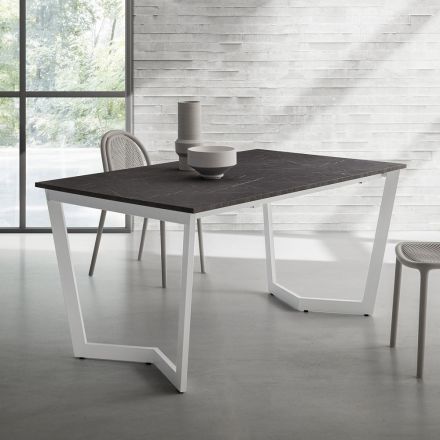 Mesa Extensible Hasta 238 cm en Metal y Hpl Made in Italy - Pablito viadurini