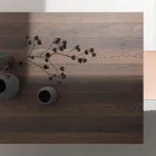 Mesa Extensible Hasta 238 cm Moka Metal y Hpl Made in Italy - Pablito viadurini