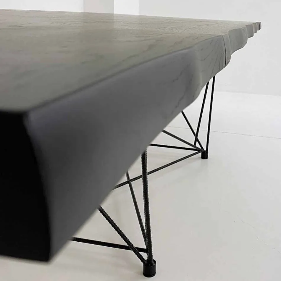 Mesa Extensible hasta 300 cm en Madera Chapada Hecho en Italia - Ezzellino viadurini
