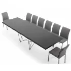 Mesa extensible hasta 300 cm en madera chapada Made in Italy – Ezzellino viadurini