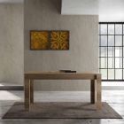 Mesa extensible hasta 185 cm de Melamina Diseño Made in Italy - Ketra viadurini