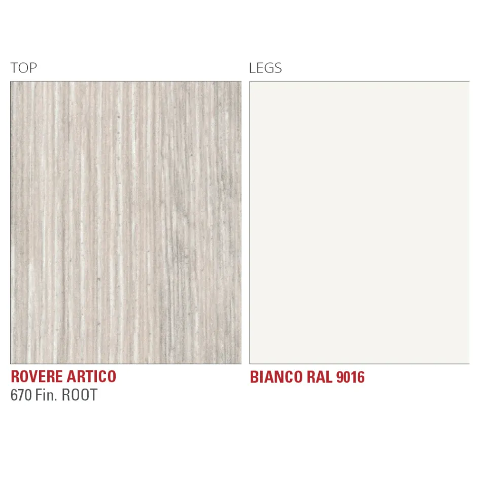 Mesa extensible hasta 240 cm con tapa de HPL Made in Italy - Fantástica viadurini