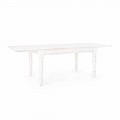 Mesa extensible clásica hasta 240 cm en madera de mango Homemotion - Tongo