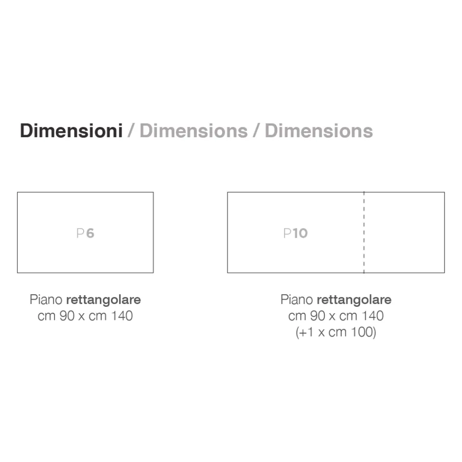 Mesa Extensible hasta 240 cm en Madera Lacada Made in Italy - Adrienne viadurini