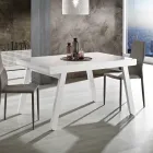 Mesa Extensible hasta 240 cm en Madera Lacada Made in Italy - Adrienne viadurini